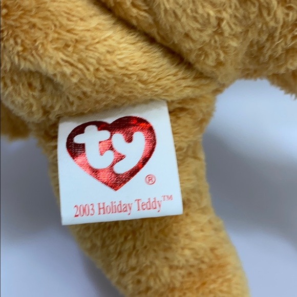 Christmas 2003 TY Beanie Baby Bear with tag - Picture 3 of 5